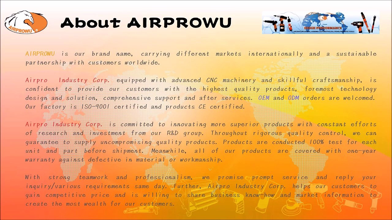 Air drill, auto repair tools, tool-Airpro Industry Corp