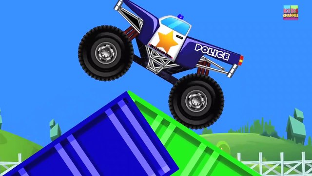 Monster Trucks _ Police Monster Truck _ Police car chas