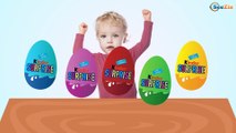 Learn Colors Baby Crying Surprise Eggs Fox Steals Kinder Surprise Finger Family song