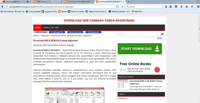 download IDM full 6.28 BUILD 9 terbaru & cara install