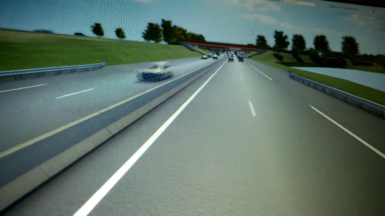 Projet 3D du projet d'autoroute A355