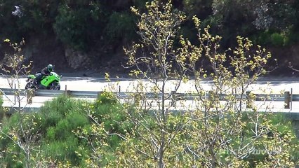 Motorcycle Crashes in Front of CHP