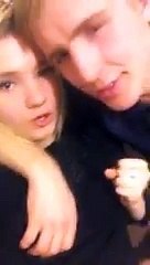 Russian girl calls him her boyfriend a good kiss