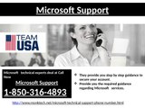 Why to choose Microsoft Support 1-850-316-4893?