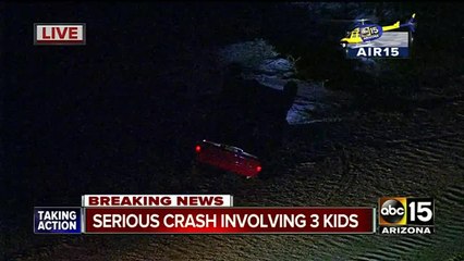 NOW: 3 minors injured in Gilbert car accident
