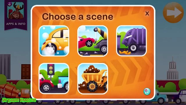 Мультики про машинки для детей Транспорт Спецтехника Строительная техника