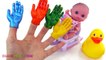 Learning Colors Video for Children Painted Hands Baby Doll Duc