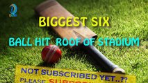 Michael Hussey Unbeleivable Shot  - Ball Hits Roof of Stadium