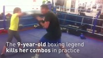 Watch this 9-year-old girl unleash her incredible boxing skills
