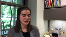 Students practice their commencement speeches in front of dogs
