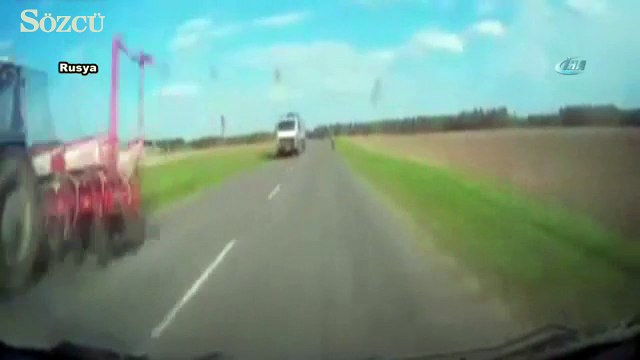 Bir anda yola çıkınca kaza kaçınılmaz oldu