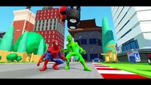 Разноцветные Спайдермены веселые полеты , интересный мультик игра для детей
