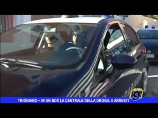 Triggiano |  In un box la centrale della droga, 5 arresti