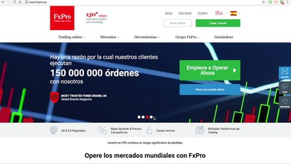 FxPro - Tutorial paso a paso en español. Opiniones y Comentarios