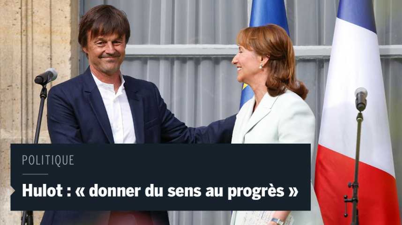 Nicolas Hulot veut "donner du sens au progrès"