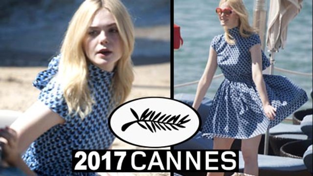 Elle Fanning Enjoying The Beach At Cannes | 2017 Cannes Film Festival
