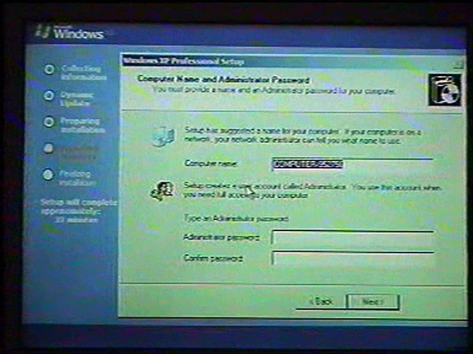 Install win xp part 2