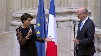 Passation de pouvoir : discours de Najat Vallaud-Belkacem
