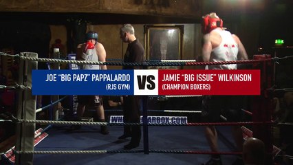 Its ON | White Collar Boxing | Joe "Big Papz" Pappalardo Vs Jamie "Big Issue" Wilkinson