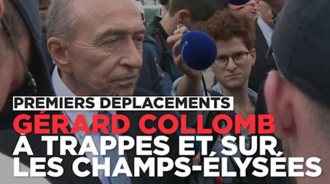 Gérard Collomb en déplacement à Trappes et sur les Champs-Élysées