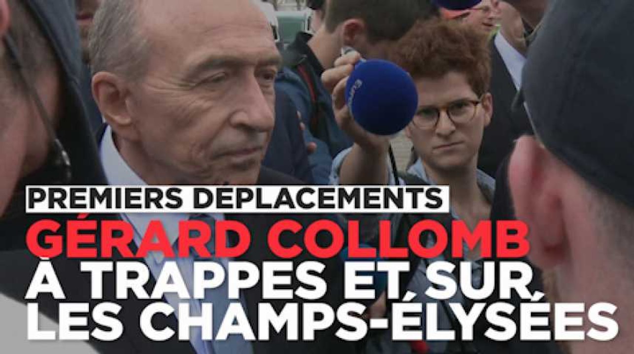 Gérard Collomb en déplacement à Trappes et sur les Champs-Élysées