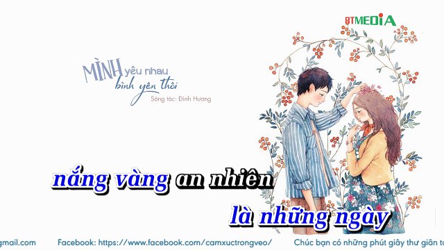 [Karaoke] Mình yêu nhau, yêu nhau bình yên thôi - Hà Anh Tuấn ft. Đinh Hương