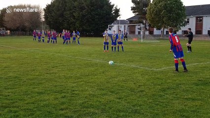Youngster scores absolute worldie of a free-kick