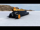 Bloodhound SSC 1000 mph rocket car, land speed record attempt
