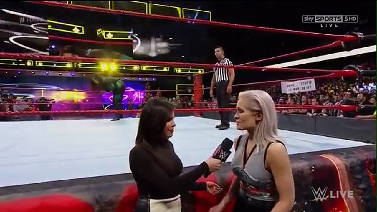 WWE RAW 12-16-16 Scarlett Bordeaux vs Nia Jax