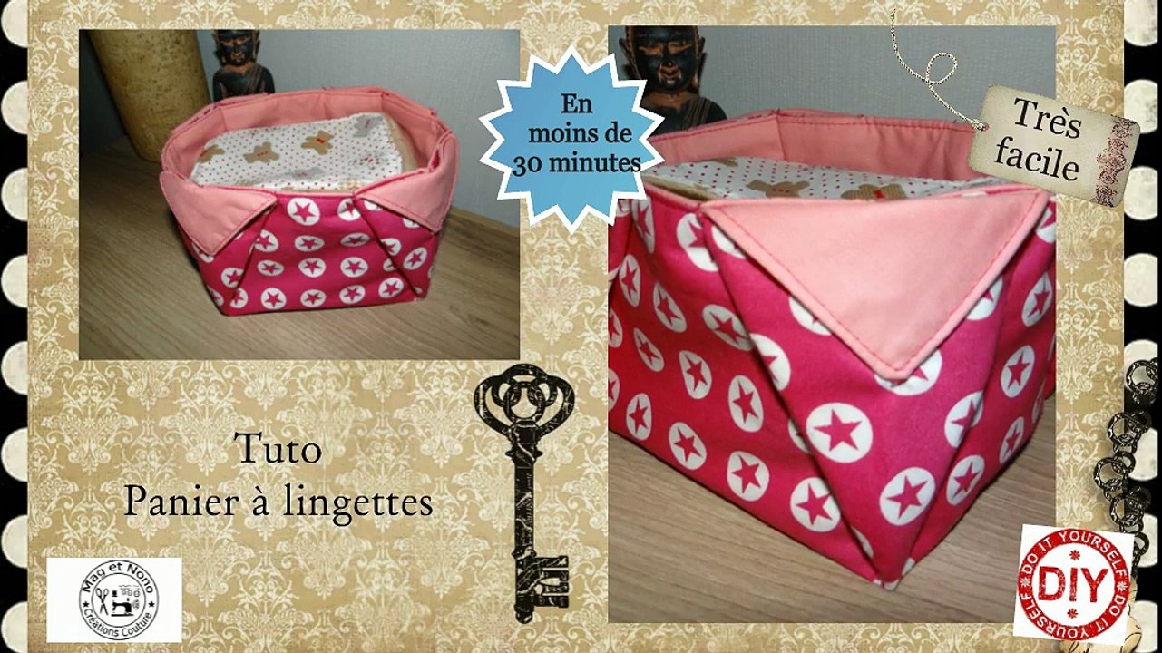 Coudre Un Panier En Tissu Pour Lingettes Vide Poche Fourre Tout Video Dailymotion