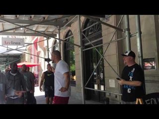 Exclusive :Terrence Crawford arriving at Mendez Boxing Gym