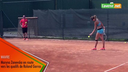 Maryna Zanevska en route vers les qualifs de Roland Garros