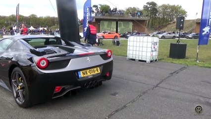 Ferrari 458 Spyder VS Audi R8 MTM - DRAG RACE!