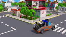 Learn Color Tow Truck w Cartoon Videos for Kids in Color Cars for Children and Nursery Rhymes