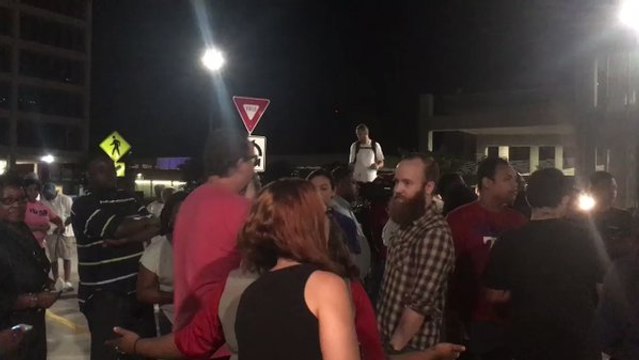 Protests Outside the Tulsa County Courthouse After Cop Acquitted of Manslaughter
