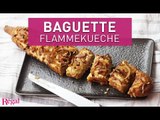 Baguette apéro façon flammekueche gratinée | regal.fr