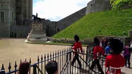Queen's Guardsman barks at tourist for getting too close