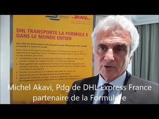 Michel Akavi, pdt de DHL Express France, partenaire de la Formule-e