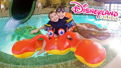 DÉFIS PISCINE & TOBOGGAN FUN au SEQUOIA LODGE DISNEYLAND PARIS