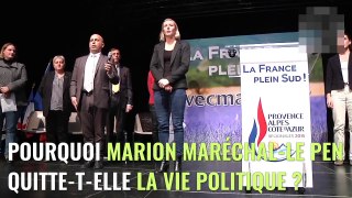 Marion Maréchal Le Pen   voilà pourquoi elle a décidé de quitter la politique
