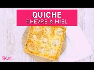 Tarte aux oignons, miel et fromage de chèvre | regal.fr