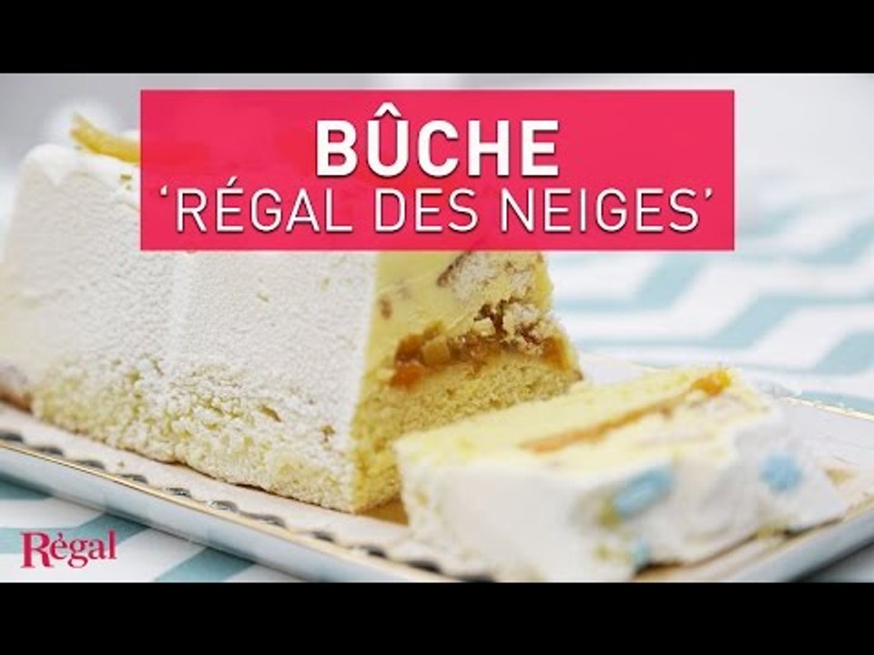 Bûche des neiges, noix de coco et agrumes | regal.fr