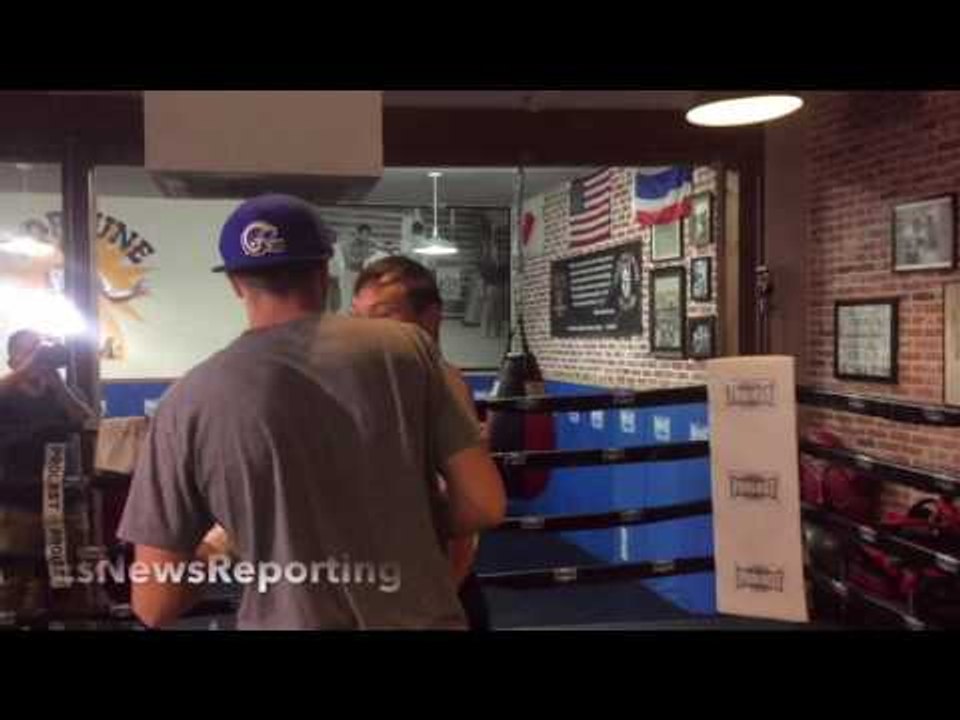 RUSLAN PROVODNIKOV CALLS JOHN MOLINA A "GOOD BOY" AS THEY POSE DOWN; BOTH IN PHENOMENAL SHAPE!!!