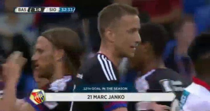 1-0 Marc Janko GOAL HD - FC Basel - FC Sion 18.05.2017