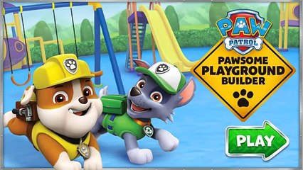 Paw patrol- paw someone playground buider - Fun video for kids - Paw Patrol full Episodes game - YouTube