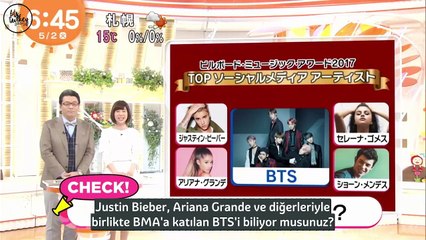 [Türkçe Altyazılı] [170502] BTS @ Mezamashi TV