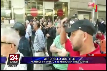 EEUU: un muerto y 13 heridos deja atropello en Times Square