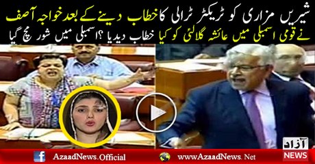 Khawaja Asif Called PTI MNA Ayesha Gulalai A Thief During National Assembly Proceedings