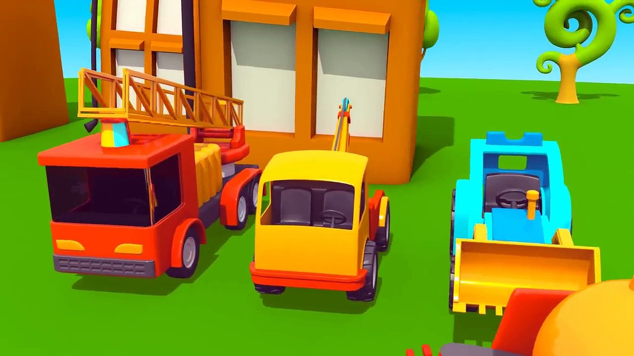Leo der neugierige Lastwagen - WOW ein Hubschrauber! Animation für Kinder