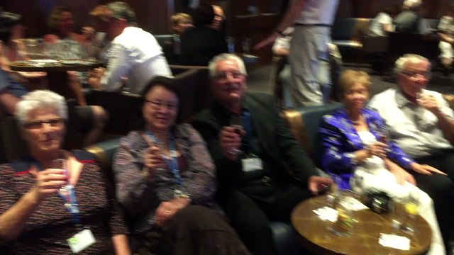 croisiere des lecteurs: le cocktail offert par CL sur le Costa fascinosa